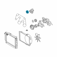 OEM 2002 Lexus SC430 Pulley Sub-Assy, Idler, NO.1 Diagram - 16603-0W030