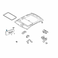 OEM Chrysler Arm Visor-SUNVISOR Diagram - MR722332