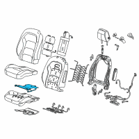 OEM 2022 Chevrolet Camaro Seat Cushion Heater Diagram - 84369750