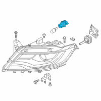 OEM Lincoln Socket Diagram - FJ7Z-13411-A