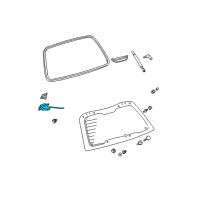 OEM 2008 Pontiac Vibe Lift Gate Window Lock Diagram - 88969890