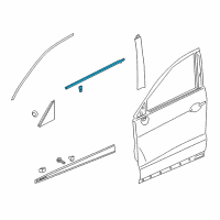 OEM 2015 Acura RDX Molding Assembly, Left Front Door Diagram - 72450-TX4-A01