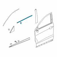 OEM 2014 Acura RDX Molding Assembly, Left Front Door Diagram - 72450-TX4-A01