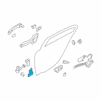 OEM Hyundai Genesis Hinge Assembly-Rear Door Lower, RH Diagram - 79440-3M000