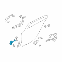 OEM Hyundai Genesis Checker Assembly-Rear Door, LH Diagram - 79480-3M000