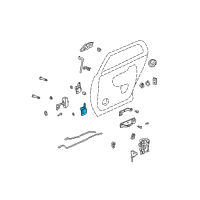 OEM Cadillac DTS Upper Hinge Diagram - 25716657