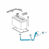 OEM 1998 Toyota 4Runner Positive Cable Diagram - 82122-35450