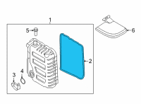 OEM 2022 Hyundai Sonata Gasket-Valve Body Cover Diagram - 45283-4G600