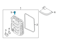 OEM 2022 Hyundai Palisade Bolt Assembly-Eye Diagram - 45284-2B010