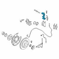 OEM 2013 BMW ActiveHybrid 3 Calliper Carrier Diagram - 34-21-6-850-860