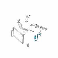 OEM 2003 Ford Mustang Discharge Line Diagram - JU2Z19972A