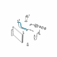 OEM 2000 Ford Mustang Suction Line Diagram - JU2Z-19D742-A