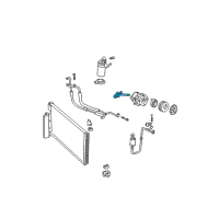 OEM 1999 Ford Mustang A/C Hose Diagram - F8ZZ19D734AA