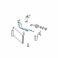 OEM 2001 Ford Mustang AC Hose Diagram - F8ZZ-19835-AA