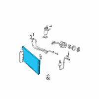 OEM 2000 Ford Mustang Condenser Diagram - 3R3Z-19712-AA