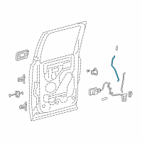 OEM 2007 Ford F-150 Lock Rod Diagram - 4L3Z-1626460-AAA