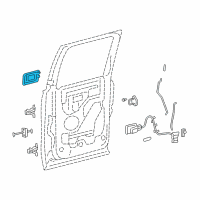 OEM Ford F-150 Handle, Outside Diagram - CL3Z-1626604-CAPTM