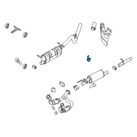 OEM 2020 Ford F-250 Super Duty Muffler Rear Bracket Diagram - HC3Z-5260-C