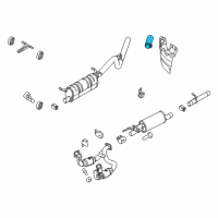 OEM 2021 Ford F-250 Super Duty Tailpipe Extension Diagram - HC3Z-5202-A