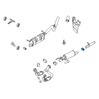 OEM Ford Intermed Pipe Clamp Diagram - 7C3Z-5A231-B