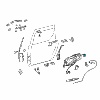 OEM Toyota Sienna Lock Assembly Diagram - 69340-08031