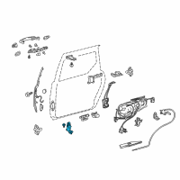 OEM 2005 Toyota Sienna Roller & Bracket Diagram - 68350-08020