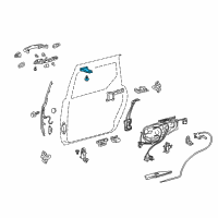 OEM 2006 Toyota Sienna Roller & Bracket Diagram - 68310-08020