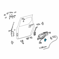OEM Toyota Sienna Handle, Inside Diagram - 69208-08010-B1
