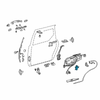 OEM 2005 Toyota Sienna Handle, Inside Diagram - 69208-08010-B1