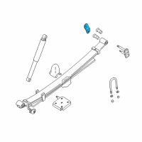 OEM 1987 Dodge Raider Plate-Plate, Rear Suspension Spring Diagram - MB110496