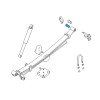 OEM 1990 Dodge Ram 50 BUSHING-BUSHING, Rear Suspension SPRI Diagram - MB584530