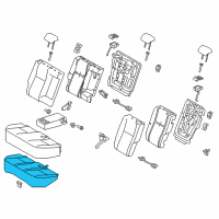 OEM Toyota Corolla iM Seat Cushion Diagram - 71503-12361