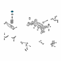 OEM Hyundai Veracruz Rear Spring Pad, Lower Diagram - 55323-2B200