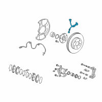 OEM 2009 Honda Civic Hose Set, Left Front Brake Diagram - 01465-SVA-A00