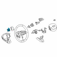 OEM Cadillac Shift Paddle Diagram - 13535948