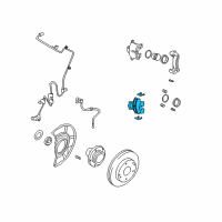 OEM 2003 Hyundai Tiburon Front Disc Brake Pad Kit Diagram - 58101-2CA11