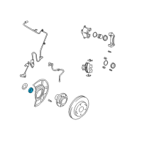 OEM 2003 Hyundai Tiburon Front Wheel Bearing (39X74X36X34) Diagram - 51720-2D100