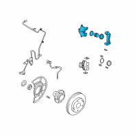 OEM Hyundai Tiburon CALIPER Kit-Front Brake, RH Diagram - 58190-2CA01