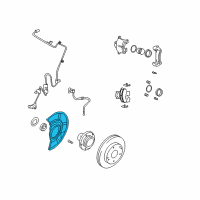 OEM Hyundai Tiburon Cover-Front Brake Disc Dust RH Diagram - 51756-2C100--DS