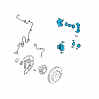 OEM Hyundai Tiburon Brake Assembly-Front, RH Diagram - 58130-2C200