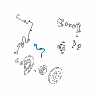 OEM Hyundai Tiburon Hose Assembly-Brake, RH Diagram - 58732-2C100