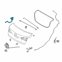 OEM 2017 Kia Forte Hinge Assembly-Trunk Lid Diagram - 79210A7000
