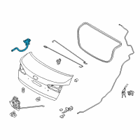 OEM 2015 Kia Forte Hinge Assembly-Trunk Lid Diagram - 79210A7000