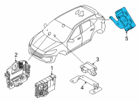 OEM Ford Escape MODULE - TRAILER BRAKE Diagram - LJ6Z-19H332-A