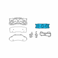 OEM Jeep Air Conditioning And Heater Control Diagram - 55111840AE