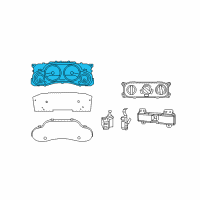 OEM 2009 Jeep Wrangler Cluster-Instrument Panel Diagram - 5172631AD