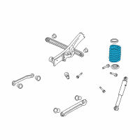 OEM 2009 GMC Yukon Spring Asm-Rear Diagram - 25978750