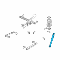 OEM 2013 Cadillac Escalade Shock Diagram - 22811843