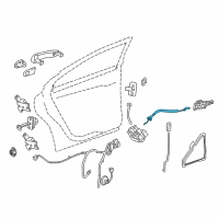 OEM Buick Verano Lock Cable Diagram - 13281819