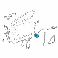 OEM 2012 Chevrolet Cruze Latch Diagram - 13579532